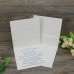 Half Fold Flocked Invitation Card Wedding Card with Buckle Decoration Foiling Customized 